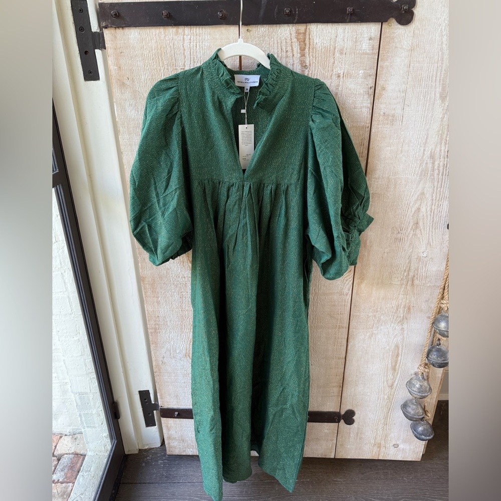 New with Tags • Never a wallflower green midi dress medium